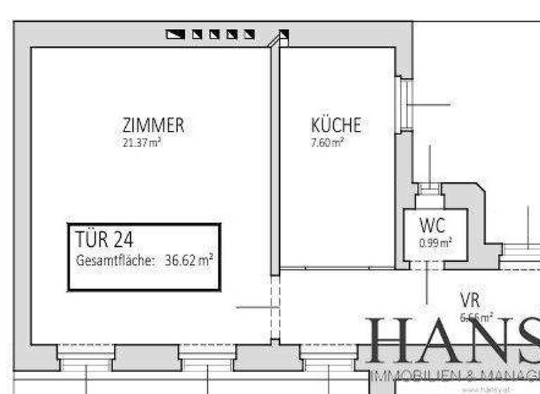 Wohnung zum Kauf 148.000 € 1,5 Zimmer 36,7 m² 3. Geschoss Wien 1030