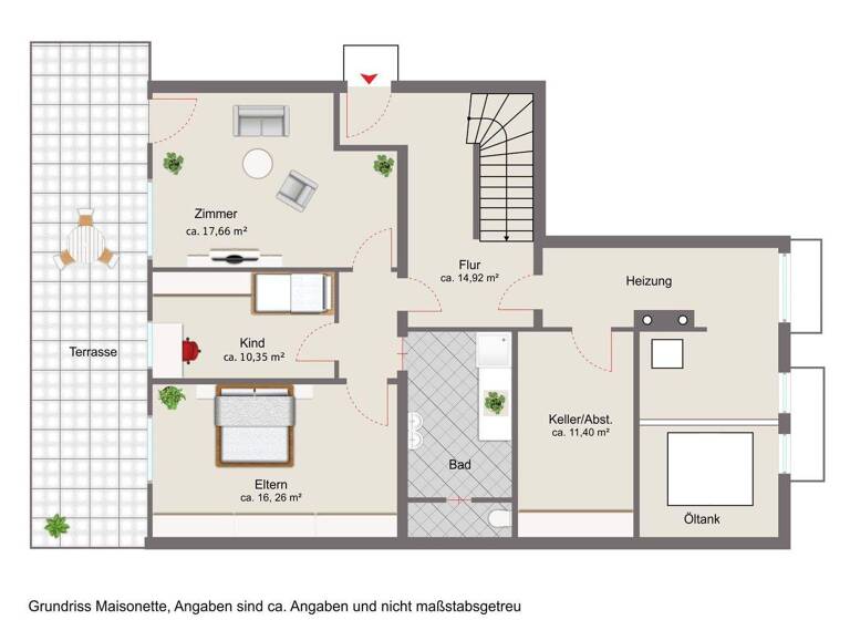 Wohnung zum Kauf 259.000 € 4,5 Zimmer 149 m² frei ab 01.05.2026 Grubweg Passau 94034