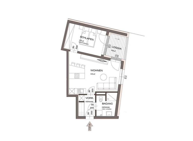 Wohnung zum Kauf - Erstbezug 238.293 € 2 Zimmer 41,6 m² Vöcklabruck 4840