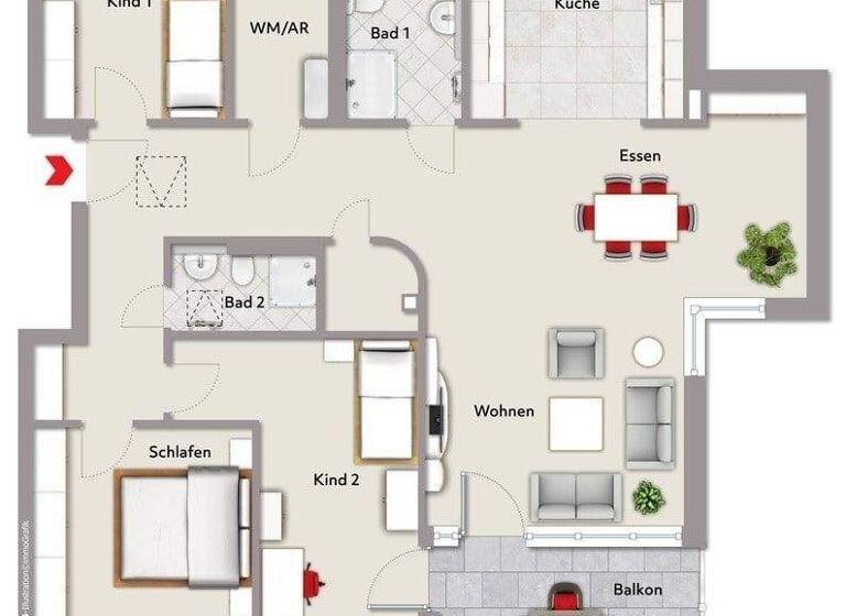 Wohnung zum Kauf 573.000 € 4,5 Zimmer 135 m² 3. Geschoss Backnang 71522