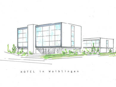 Hotel zum Kauf 75 Zimmer 200 m² Gastrofläche 1.705 m² Grundstück Waiblingen Waiblingen 71332
