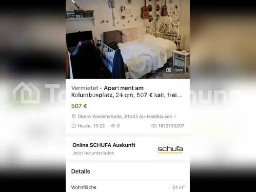 Terrassenwohnung zur Miete Tauschwohnung 520 € 1 Zimmer 25 m² EG Au-Haidhausen München 81543