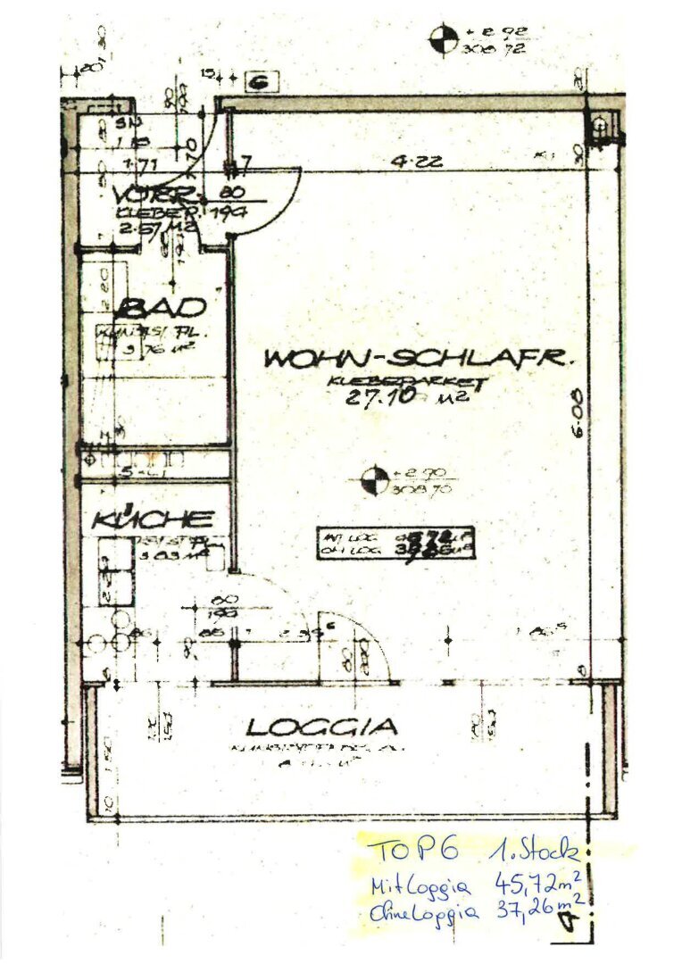 Wohnung zum Kauf 129.000 € 1 Zimmer 37,3 m²<br/>Wohnfläche 1.<br/>Geschoss Bad Vöslau 2540