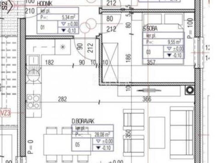 Wohnung zum Kauf 232.000 € 2 Zimmer 63 m² 1. Geschoss Primosten