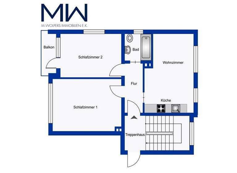 Wohnung zum Kauf 339.000 € 3 Zimmer 58 m² 1. Geschoss frei ab 01.05.2026 Hamm Hamburg 20535