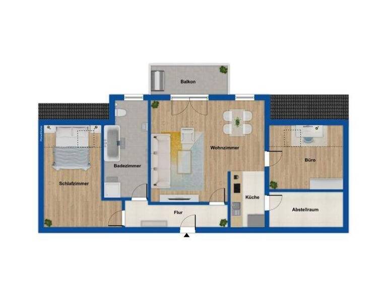 Wohnung zum Kauf 285.000 € 3 Zimmer 87 m² Papendorf 18059