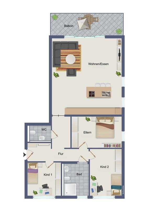 Wohnung zur Miete 1.400 € 4 Zimmer 121,5 m²<br/>Wohnfläche EG<br/>Geschoss Storcksmährstraße 1 Westerholt Herten 45701