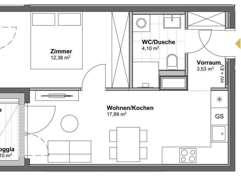 Wohnung zum Kauf - Erstbezug 255.900 € 2 Zimmer 37,9 m² 4. Geschoss Wien 1100