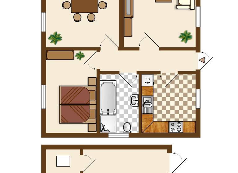 Bungalow zum Kauf 178.000 € 3 Zimmer 68 m² 860 m² Grundstück Am Wald 15 Gubkow Sanitz 18190