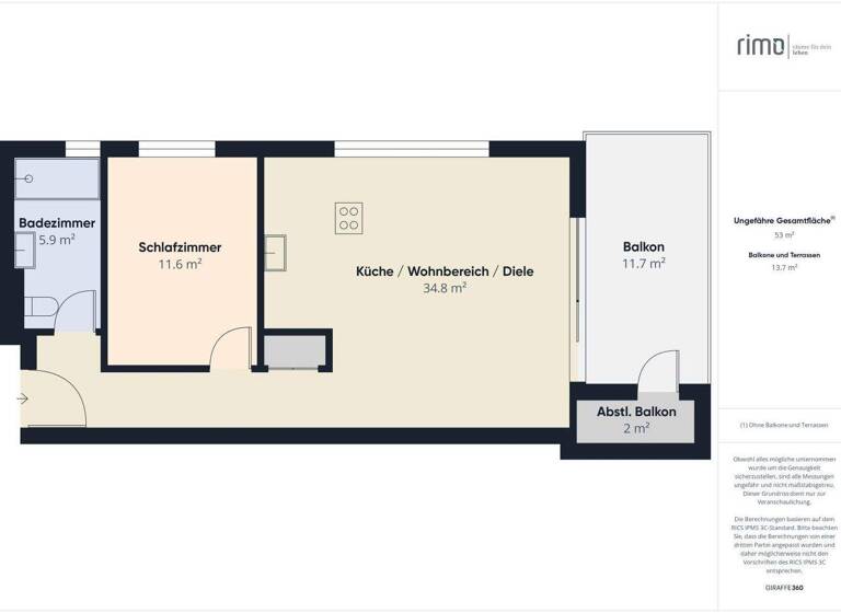 Wohnung zum Kauf 320.000 € 2 Zimmer 53 m² Dünserberg 6822