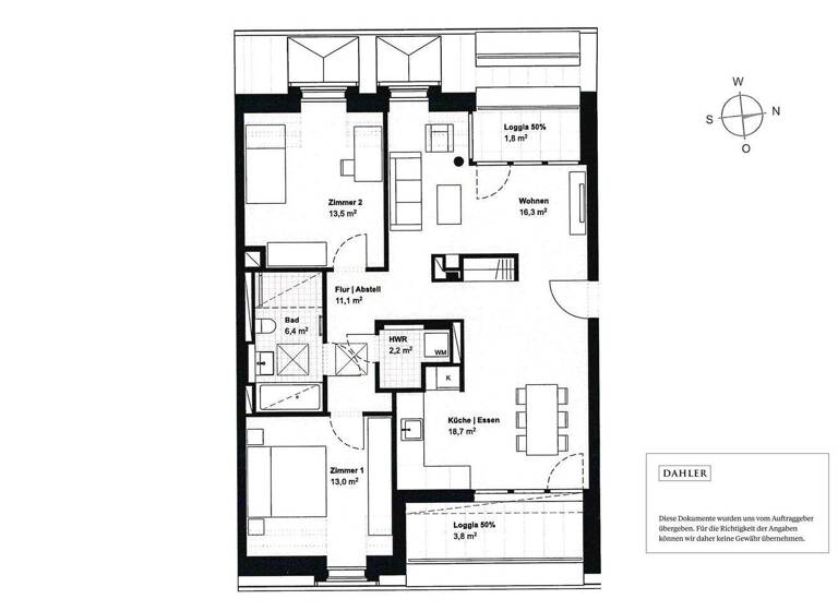 Wohnung zum Kauf 668.000 € 3 Zimmer 86,8 m² 4. Geschoss Mitte Hannover / Mitte 30159
