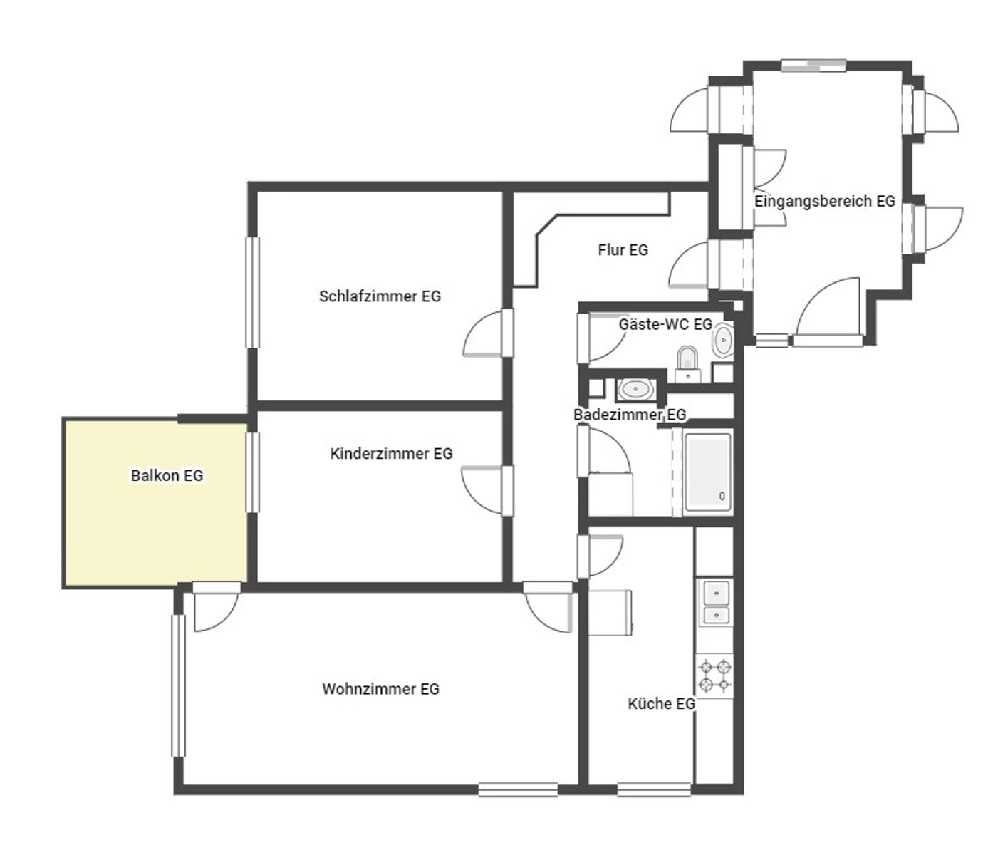 Wohnung zum Kauf 249.000 € 3 Zimmer 78,8 m²<br/>Wohnfläche EG<br/>Geschoss Rottweil Rottweil 78628