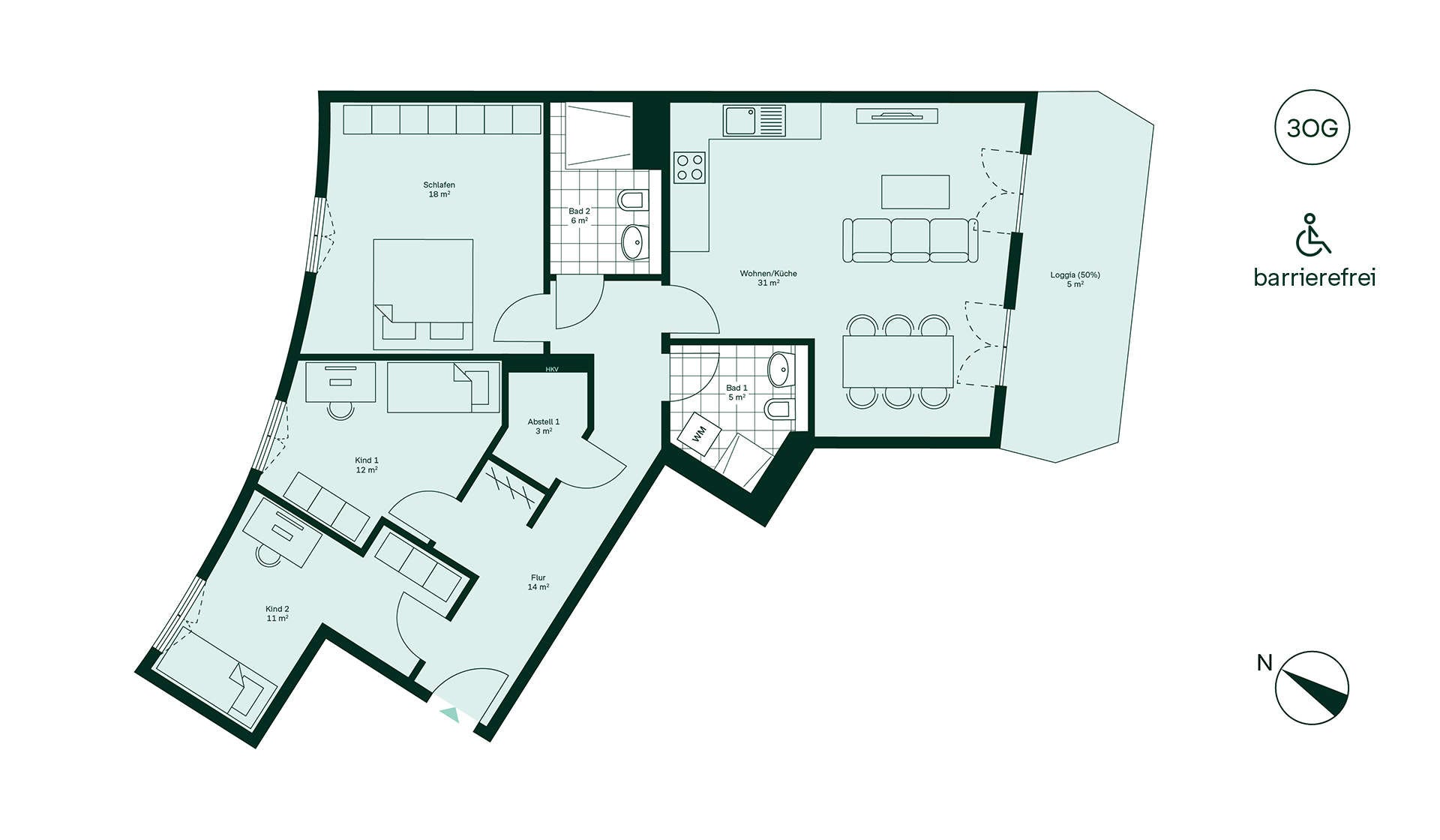 Wohnung zum Kauf provisionsfrei 605.990 € 4 Zimmer 104,9 m²<br/>Wohnfläche 3.<br/>Geschoss Hönower Wiesenweg 55 Karlshorst Berlin 10318