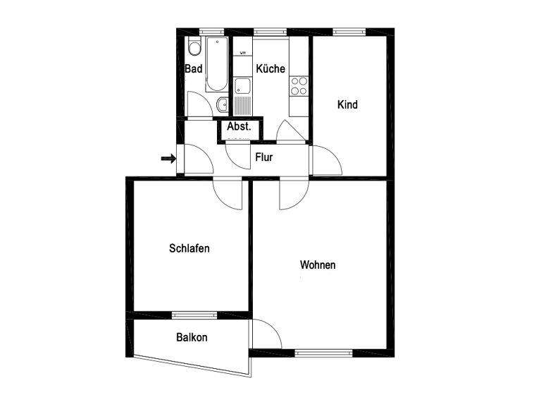 Wohnung zum Kauf 298.800 € 2,5 Zimmer 60,3 m² 3. Geschoss frei ab 15.04.2026 Lankwitz Berlin 12247