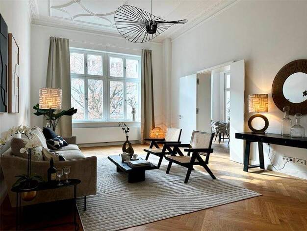 Wohnung zum Kauf 1.995.000 € 5 Zimmer 200,1 m² 1. Geschoss frei ab sofort Grolmanstr. 52 Charlottenburg Berlin 10623