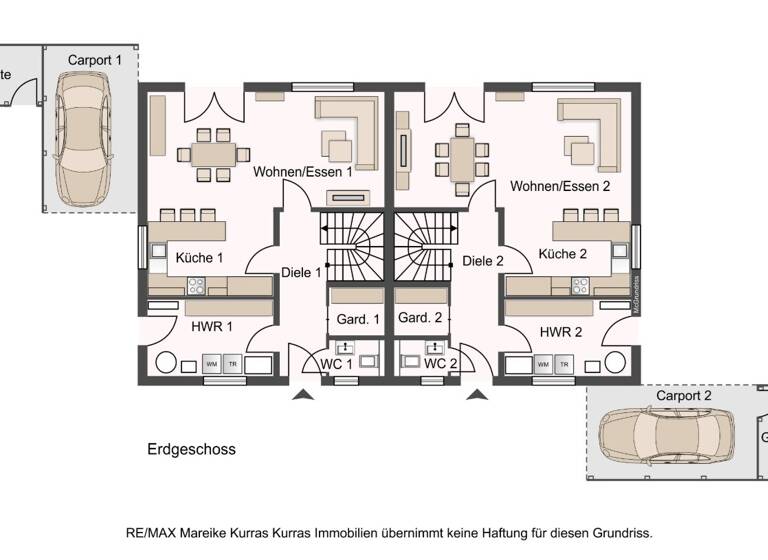 Doppelhaushälfte zum Kauf 269.000 € 4 Zimmer 115,8 m² 392 m² Grundstück Edewecht 26188