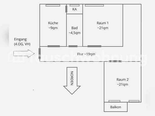 Wohnung zur Miete Tauschwohnung 350 € 2 Zimmer 75 m² 4. Geschoss Französisch Buchholz Berlin 10437
