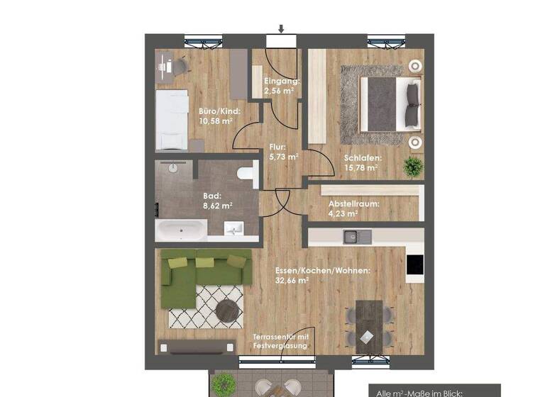 Wohnung zum Kauf - Erstbezug 450.500 € 3 Zimmer 84,2 m² An der Leitn Beilngries 92339