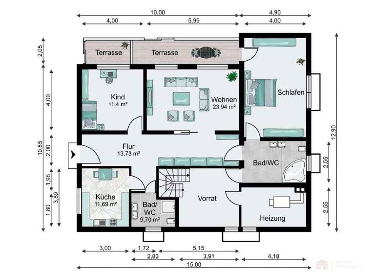 Mehrfamilienhaus zum Kauf 995.000 € 9 Zimmer 344 m² 1.219 m² Grundstück Müllheim 79379