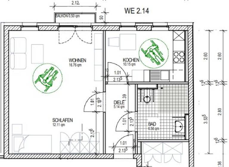 Studio zur Miete 620 € 1 Zimmer 57 m² EG Am Markt 13 Demmin 17109