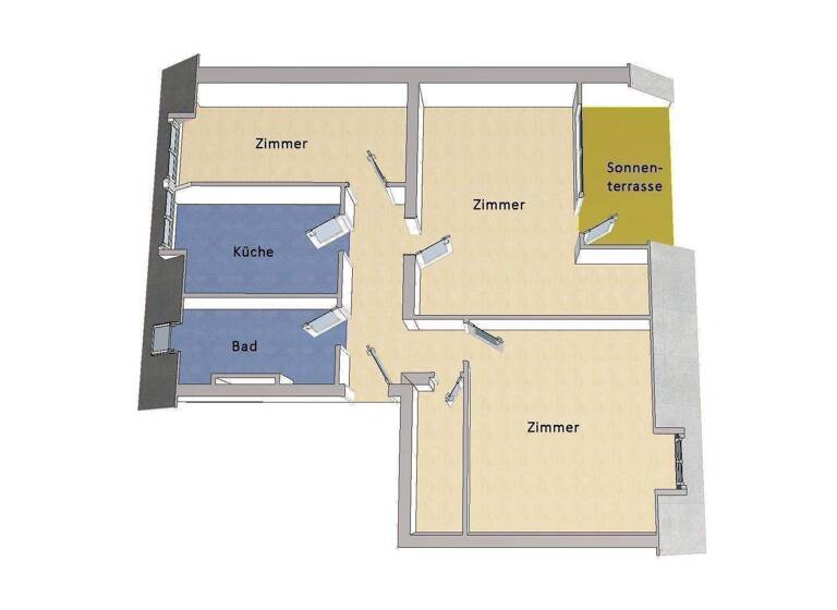 Wohnung zum Kauf 249.000 € 3 Zimmer 71 m² 4. Geschoss Staaken Berlin 13591