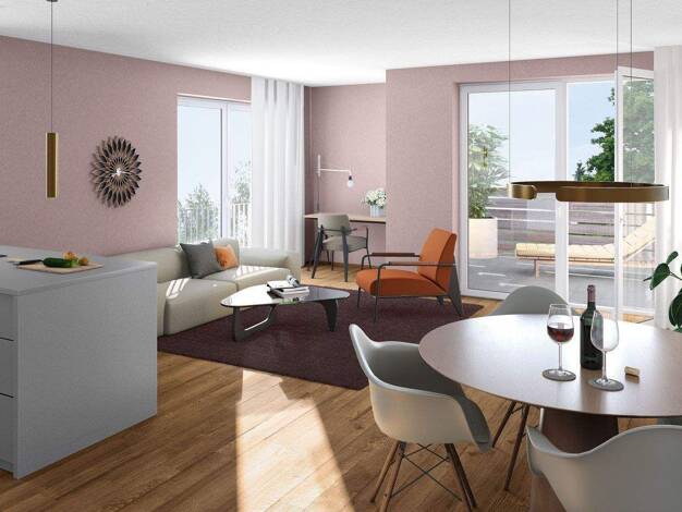 Wohnung zum Kauf - Neubau provisionsfrei 371.000 € 2 Zimmer 61,1 m² Geschoss 1/3 frei ab 01.04.2029 Wyhlen Grenzach-Wyhlen 79639