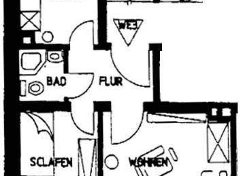 Wohnung zum Kauf 59.000 € 2 Zimmer 44,1 m² 1. Geschoss Stresemannstraße 71 Reusa Plauen 08527