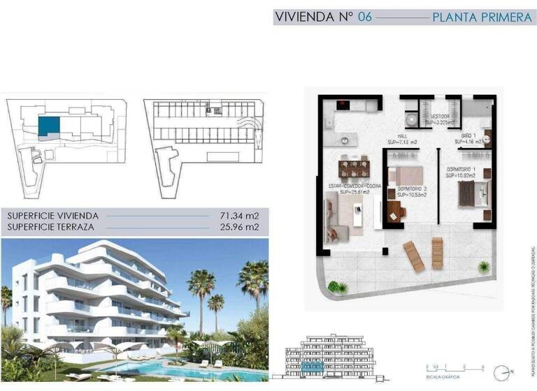 Studio zum Kauf - Erstbezug provisionsfrei 365.000 € 3 Zimmer 71 m² Mil Palmeras