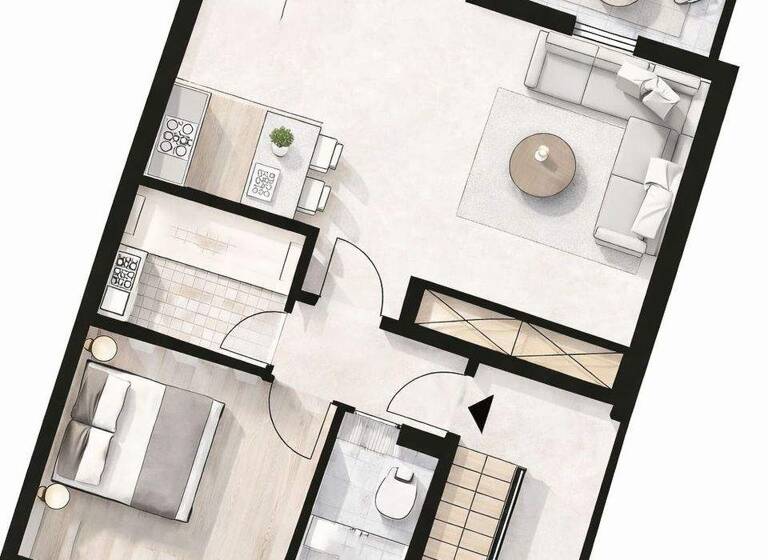 Wohnung zum Kauf 190.000 € 2 Zimmer 54,1 m² Gete Bremen 28211