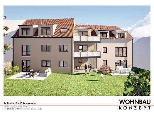 Wohnung zum Kauf provisionsfrei 520.000 € 3,5 Zimmer 88 m² 2. Geschoss frei ab 30.11.2027 Ernst-Thälmann-Straße 8 Lobeda Jena 07747