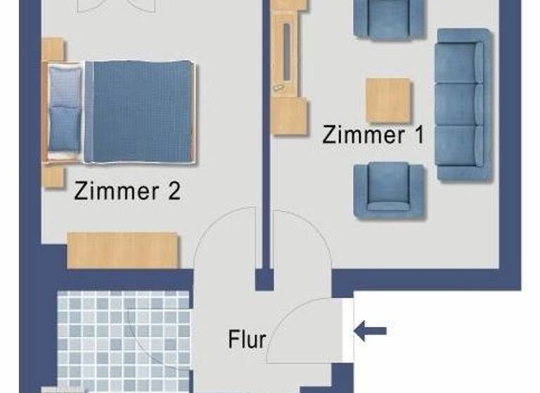 Wohnung zum Kauf provisionsfrei 135.800 € 2 Zimmer 55,3 m² 4. Geschoss Vorarlberger Damm 14 Schöneberg Berlin 12157