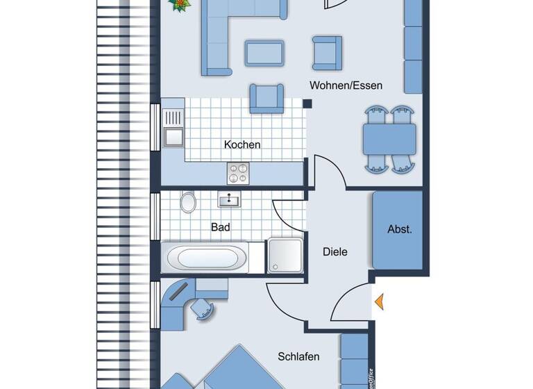 Wohnung zum Kauf 165.000 € 2 Zimmer 59,9 m² EG Dutum Rheine 48431