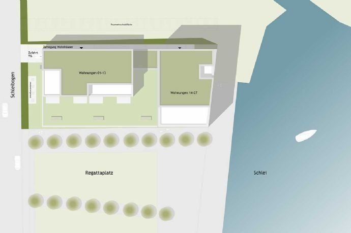 Terrassenwohnung zum Kauf provisionsfrei als Kapitalanlage geeignet 515.900 € 3 Zimmer 86,8 m²<br/>Wohnfläche Schleibogen St.-Jürgen-Schule Schleswig 24837