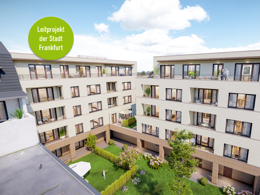 Terrassenwohnung zum Kauf - Erstbezug provisionsfrei 369.000 € 2 Zimmer 65,3 m² EG frei ab sofort Wasgaustraße 19 Unterliederbach Frankfurt am Main 65929
