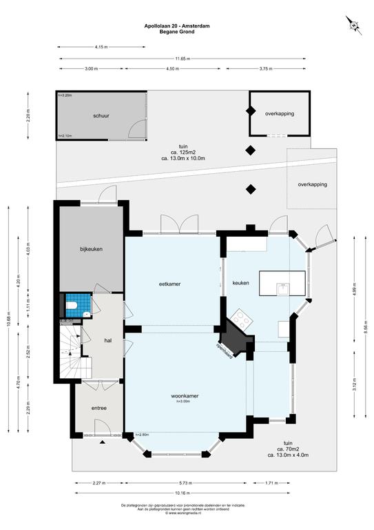 Herrenhaus zum Kauf 3.500.000 € 10 Zimmer 264 m²<br/>Wohnfläche 308 m²<br/>Grundstück apollolaan 20 amsterdam 1077 BA