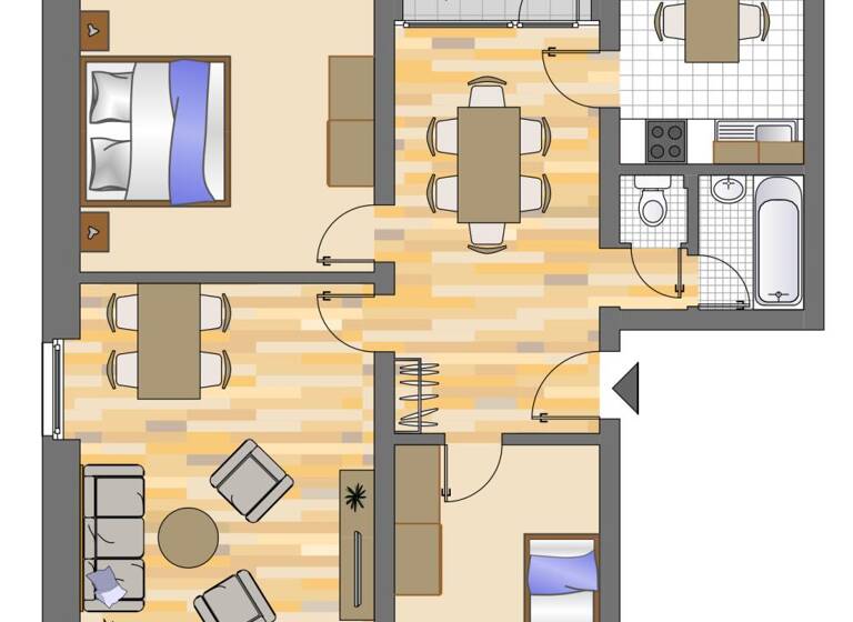 WG-Zimmer zur Miete 329 € 3 Zimmer 74 m² 2. Geschoss frei ab 01.05.2026 Eichenallee 1 e Geisweid Siegen 57078