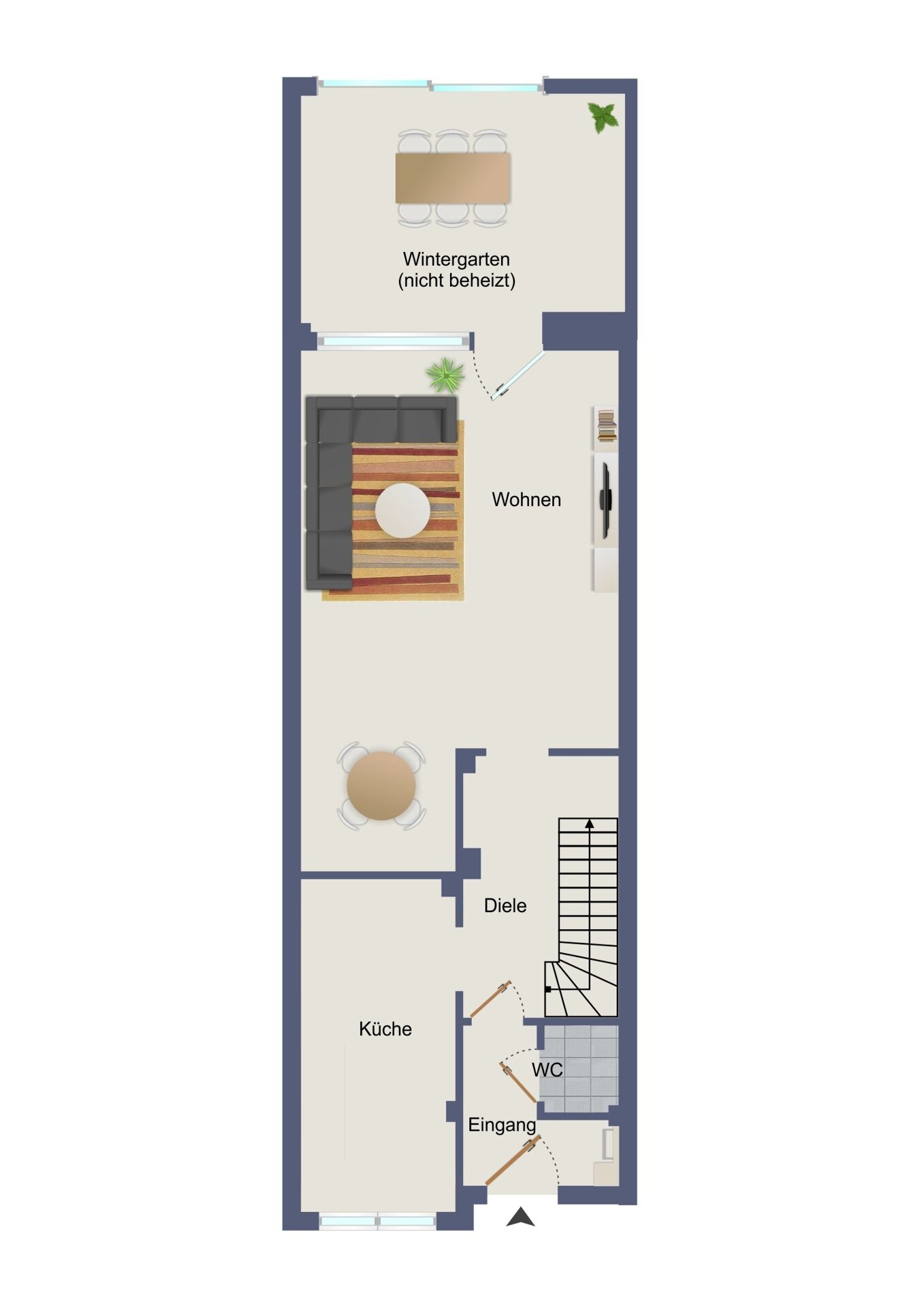 Reihenmittelhaus zum Kauf 419.000 € 3 Zimmer 104 m²<br/>Wohnfläche 148 m²<br/>Grundstück Rahlstedt Hamburg / Rahlstedt 22149