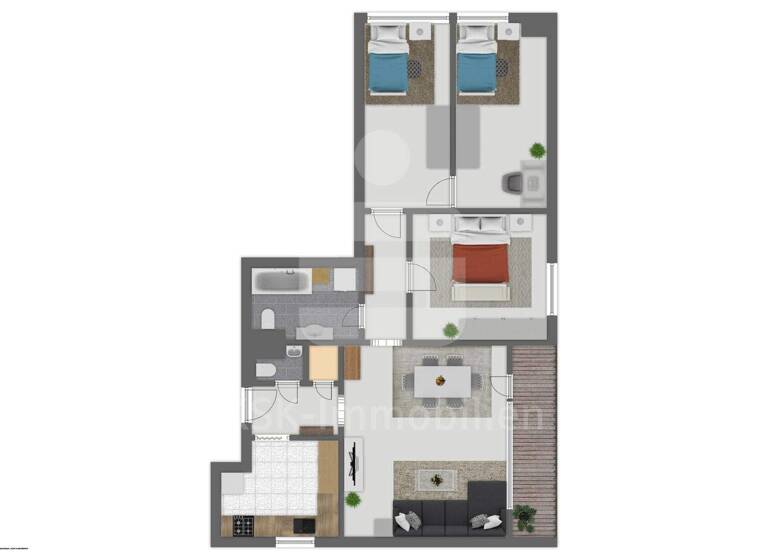 Wohnung zum Kauf 295.000 € 4 Zimmer 87 m² 2. Geschoss Brühl 50321