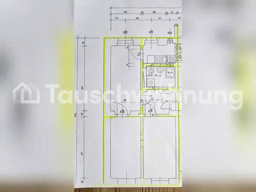 Wohnung zur Miete Tauschwohnung 380 € 3 Zimmer 46 m² Äußere Neustadt Dresden 01099