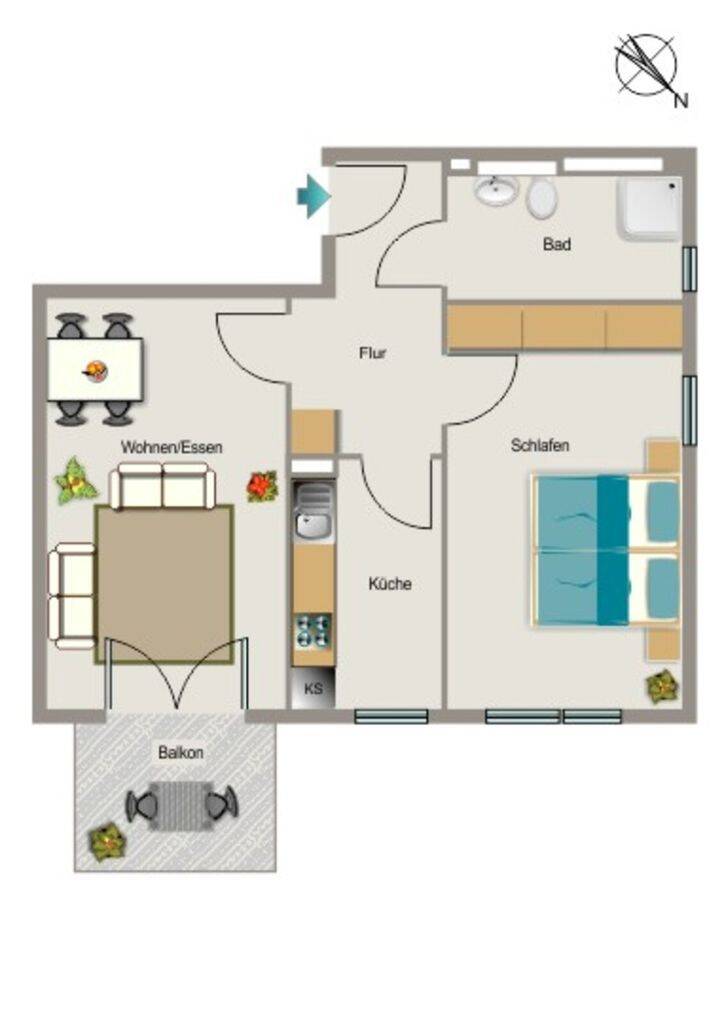 Wohnung – Essen, Holsterhausen - Ansicht 2