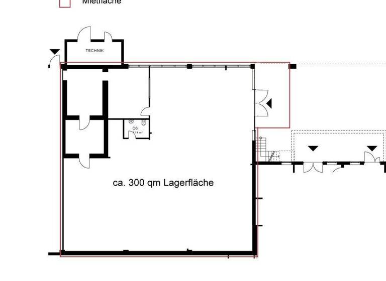Lagerhalle zur Miete 1.500 € 300 m² Lagerfläche Untere Dorfstraße 74 Rheinfelden Rheinfelden / Nollingen 79618