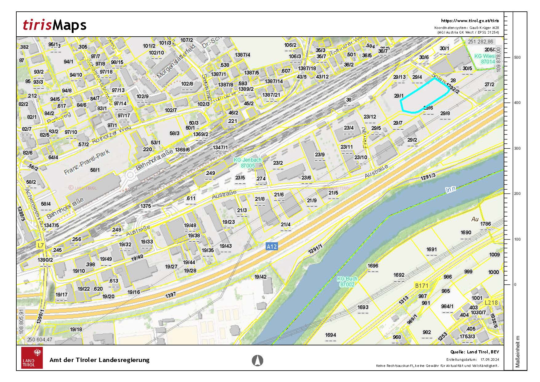 Verkaufsfläche zum Kauf provisionsfrei 4.094 m²<br/>Verkaufsfläche Austraße Jenbach 6200