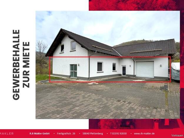 Lagerhalle zur Miete 790 € 180 m² Lagerfläche Landemert Plettenberg 58840