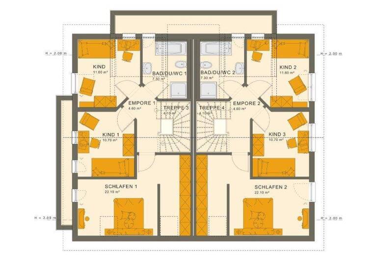 Haus zum Kauf - Erstbezug provisionsfrei 1.600.000 € 14 Zimmer 242 m² 850 m² Grundstück frei ab 01.05.2027 Schwetzingen 68723