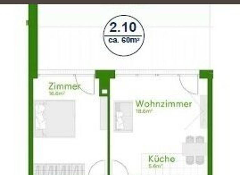 Wohnung zum Kauf 208.476 € 2 Zimmer 57,9 m² 2. Geschoss Wiener Neustadt 2700