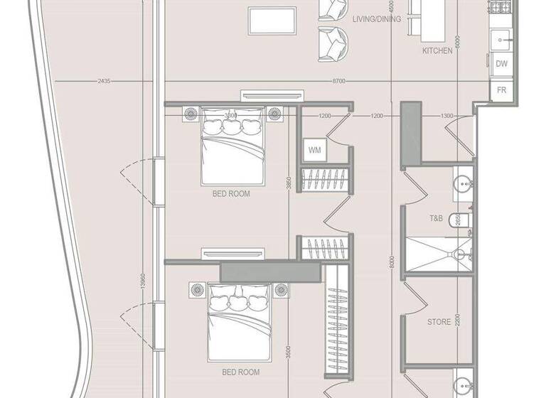 Wohnung zum Kauf provisionsfrei 1.016.475 € 4 Zimmer 191,2 m² Dubai 00000