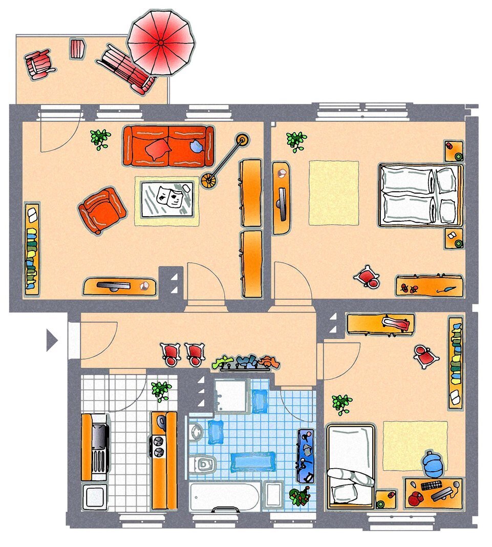 Wohnung zur Miete 568 € 3 Zimmer 85,9 m²<br/>Wohnfläche 3.<br/>Geschoss 01.12.2024<br/>Verfügbarkeit Charlottenstr. 12 Lutherviertel 221 Chemnitz 09126