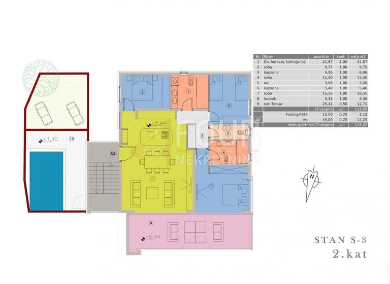 Wohnung zum Kauf 882.000 € 4 Zimmer 2. Geschoss Malinska-Dubasnica 51511