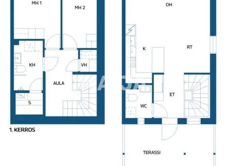 Reihenmittelhaus zum Kauf 238.000 € 3 Zimmer 72 m² 8.025 m² Grundstück Mariabergintie 1 Espoo 02820