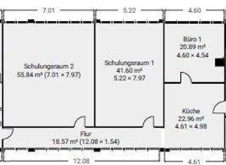 Büro zur Miete provisionsfrei 1.950 € 4 Zimmer Husum 25813